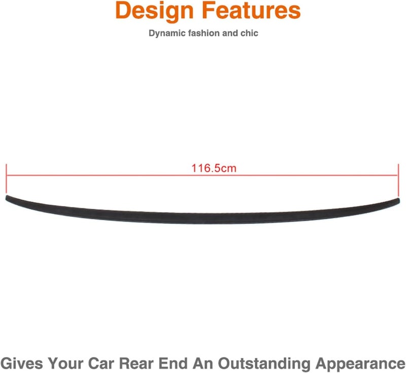 DEMULAX Car Rear Spoiler for A3 4D (2013-2016) - Image 2