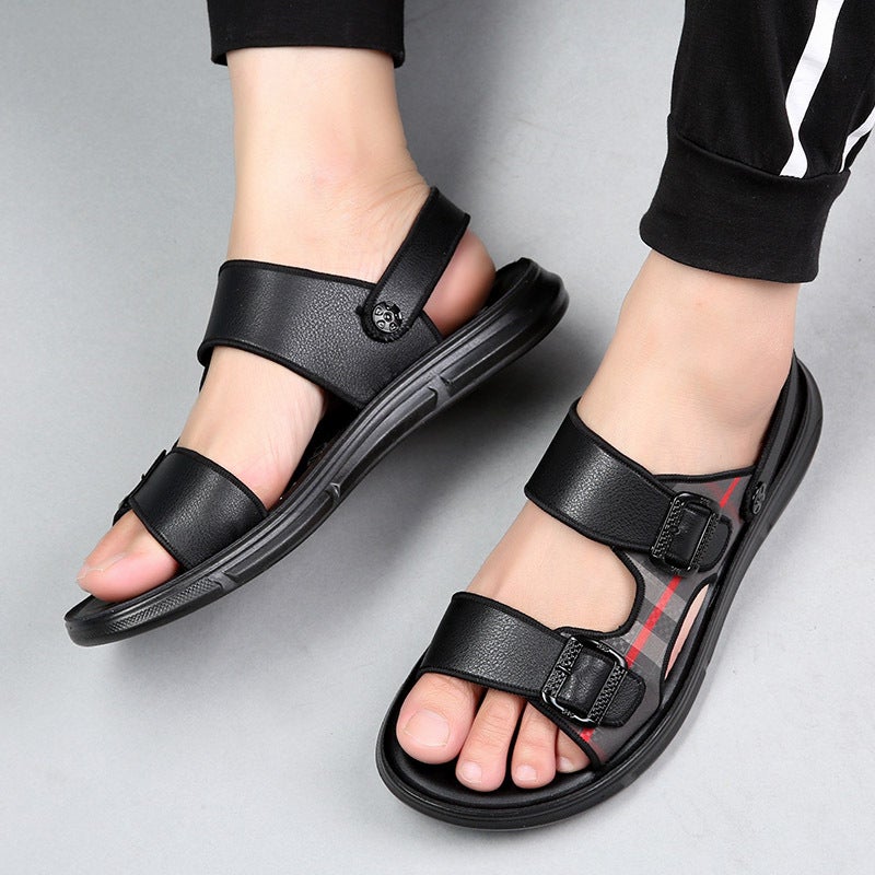 Men'S Sandals Trendy 2024 Summer Outer Wear Casual Beach Shoes Boys Non-Slip Seaside Vacation Slippers For Men - Image 4