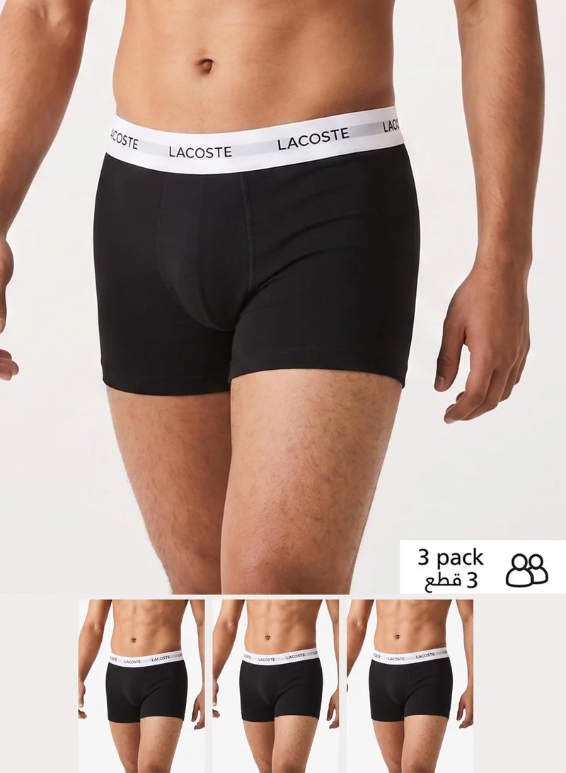 Lacoste 3-Pack Stretch Cotton Trunks