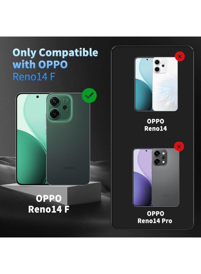 For OPPO Reno14 F Case, Compatible with MagSafe, TPU+PC Shockproof Matte Skin Feel Mobile Phone Magnetic Back Cover, Anti-fingerprint Slim Fit Protective Casing - Image 2
