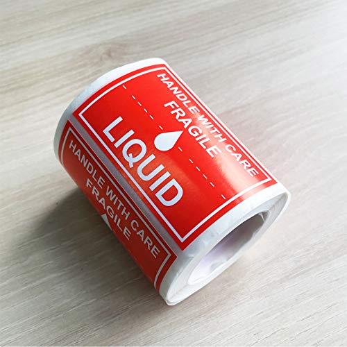 SMARSTICKER Fragile Liquid Handle with Care Warning Stickers 2X3 inch Warehouse Pallet Labels Liquid Shipping Mailing and Packing Warning Labels for Shipping, Handling, Packing, and Moving (300 Pcs) - Image 4