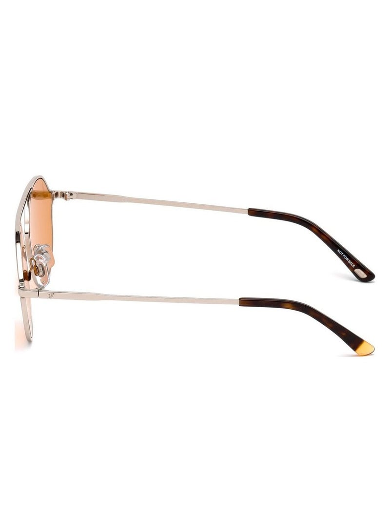 WEB EYEWEAR نظارات شمسية معدنية بنية للجنسين WE0198 57 16E - Image 5