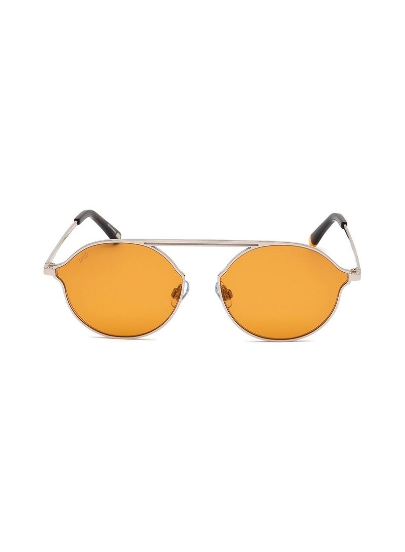 WEB EYEWEAR نظارات شمسية معدنية بنية للجنسين WE0198 57 16E - Image 1