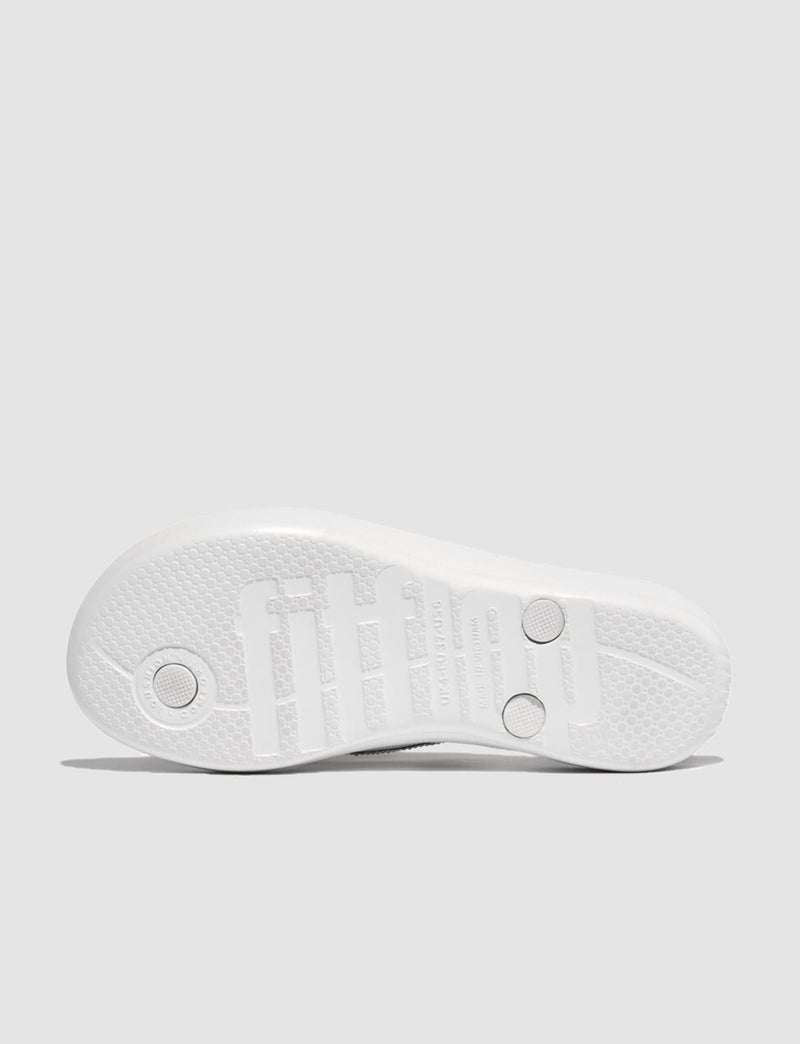 FitFlop Iqushıon Sparkle R08 White Women's Flip Flops - Image 3