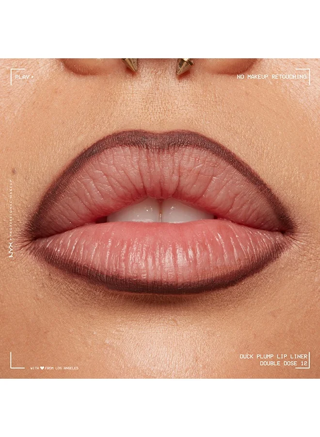 NYX PROFESSIONAL MAKEUP NYX Professional Makeup Duck Plump Plumping Lip Liner, Lip Liner, Up To 10 HR Wear, Matte Finish, Double Dose