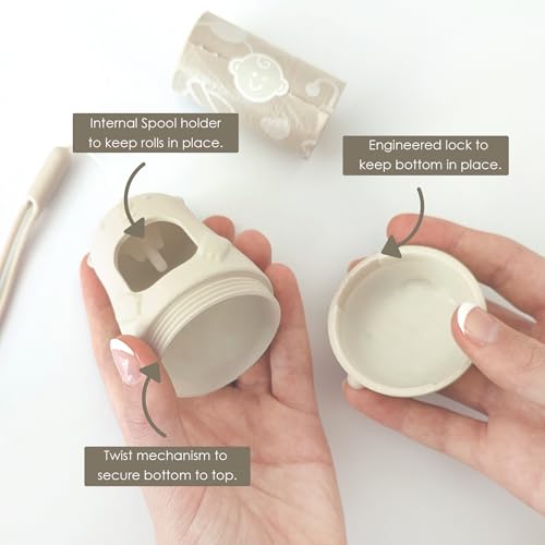 moodie NEW Moodie Disposable Diaper Bags Dispenser COMBO PACK | 105 VANILLA SCENTED Baby Poop Bags TOTAL | Dirty Diaper Trash Bags | Diaper Bags Disposable (VANILLA DREAM) - Image 3