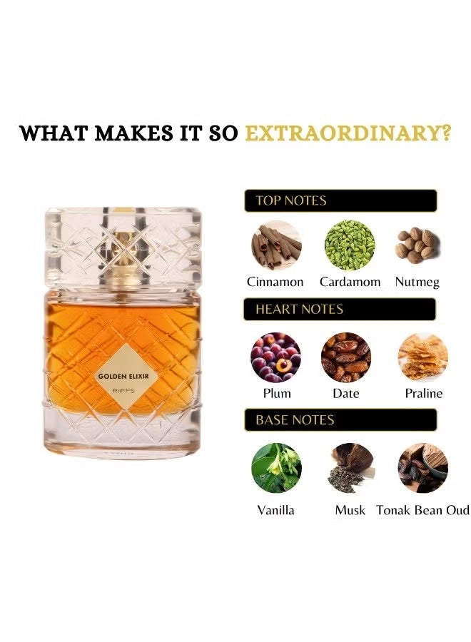 RIIFFS Golden Elixir Edp - 100ml - Image 3