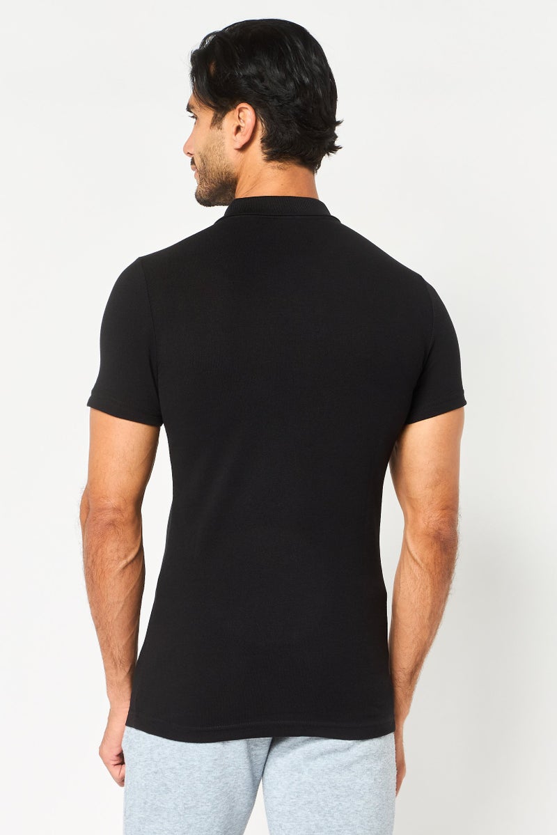 PUMA Men Sportswear Fit Short Sleeve Outdoor Polo Shirt, Black - Image 4