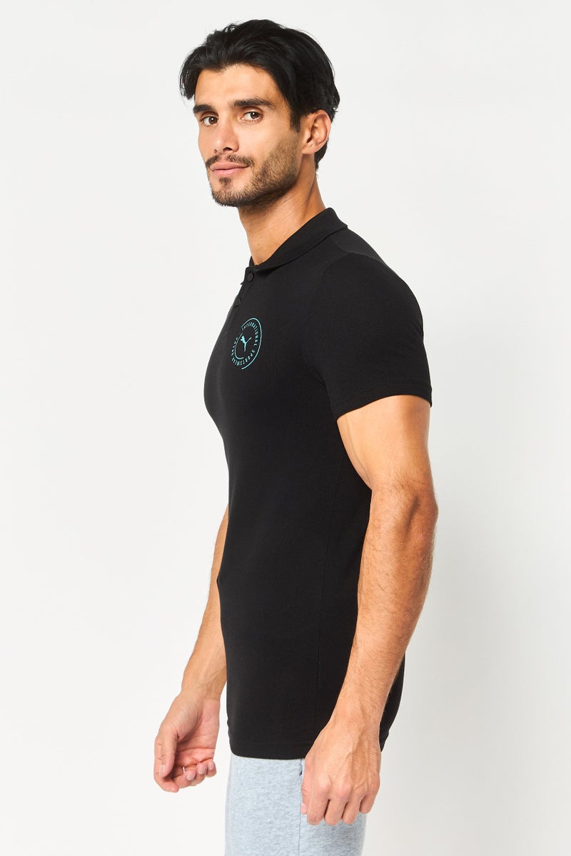 PUMA Men Sportswear Fit Short Sleeve Outdoor Polo Shirt, Black - Image 2