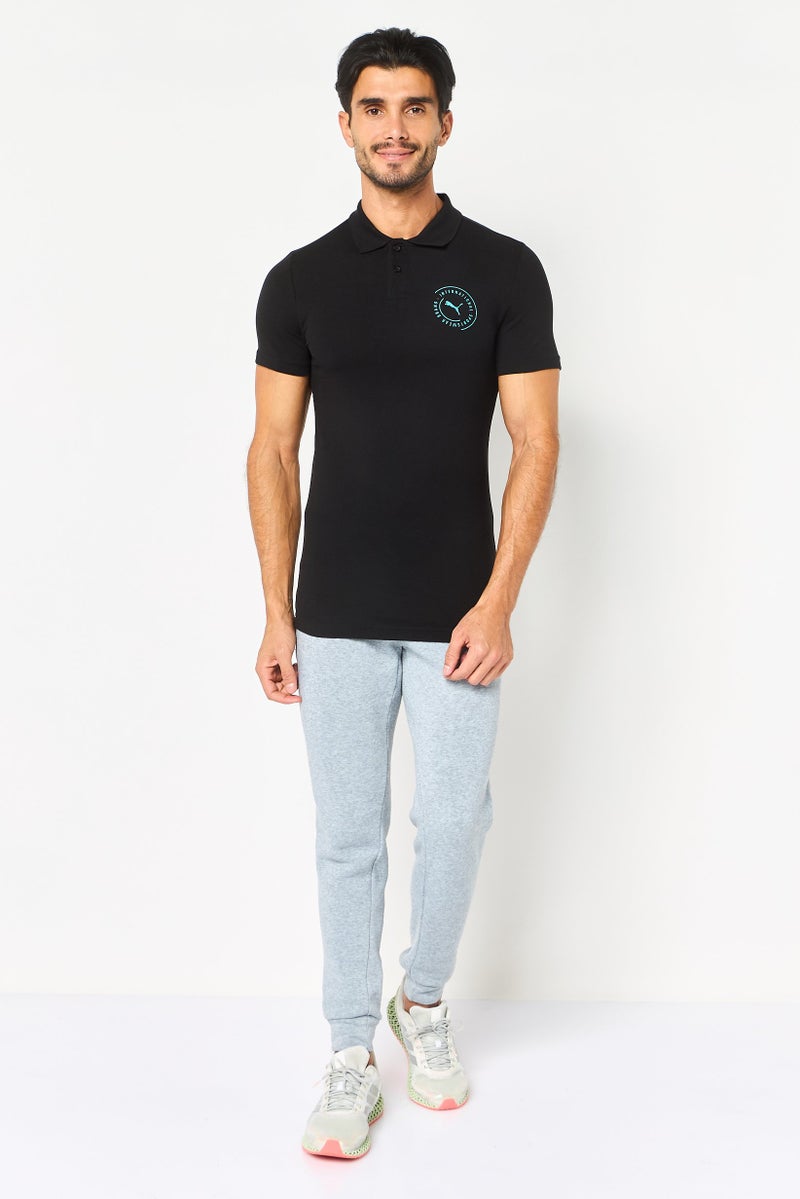 PUMA Men Sportswear Fit Short Sleeve Outdoor Polo Shirt, Black - Image 3