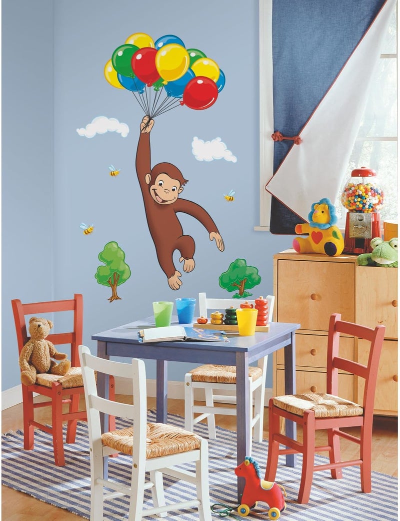 DreamWorks RoomMates DreamWorks Curious George Peel and Stick Giant Wall Decal by RoomMates RMK1082GM - Image 3