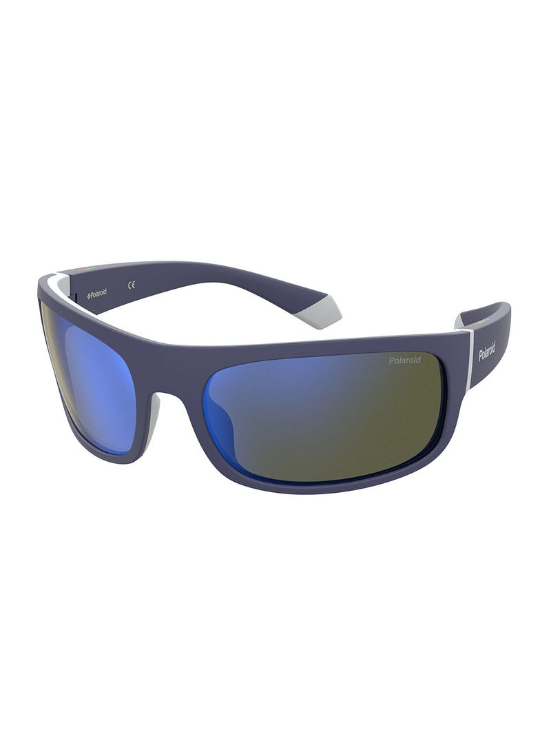 Polaroid Men's UV Protection Rectangular Sunglasses - Pld 2125/S Blue Grey 66 - Lens Size: 66 Mm - Image 1