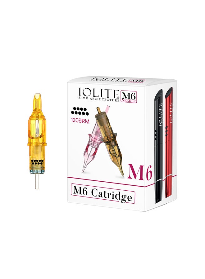 IOLITE 10 قطع من إبر خرطوشة الوشم، قلم SPMU Machine M6 للاستخدام مرة واحدة عالميًا - 1209RM - Image 1