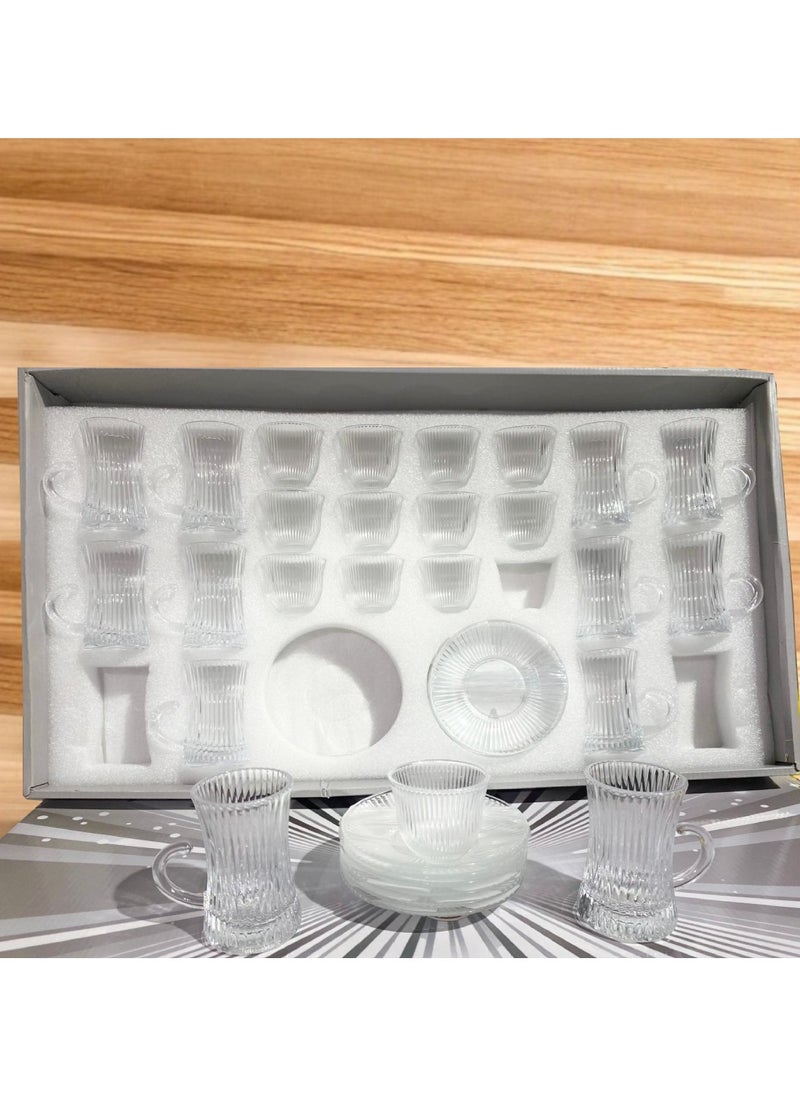 Extra Luxury Set of Tea Cups and Coffee Cups with Saucers – 36 Elegant Pieces for Special Occasions and Everyday Use  - Image 1