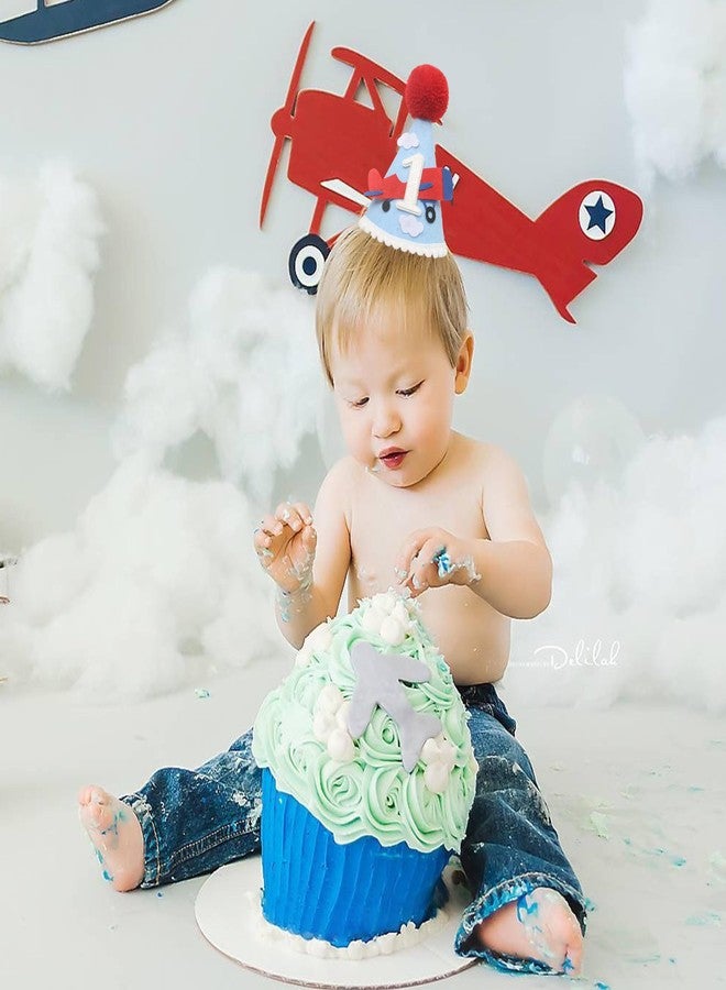 HGFC Airplane 1st Birthday Party Hat - Aviation-Themed Decorations & Photo Props (1) - Image 4