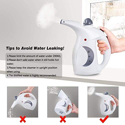 Denique Handheld Facial and Garment Steamer, Multicolour - Image 4