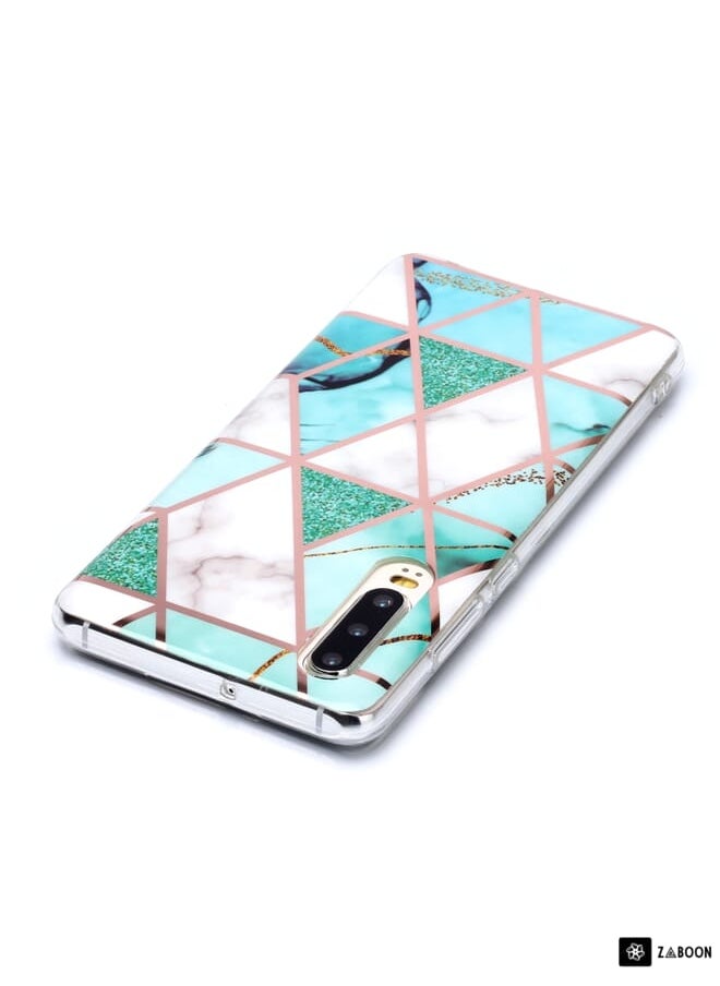 Green Tiger - Protective Case Cover For Huawei P30 Plating Marble Pattern Soft TPU Protective Case - Image 1