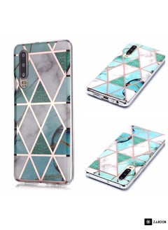 Protective Case Cover For Huawei P30 Plating Marble Pattern Soft TPU Protective Case