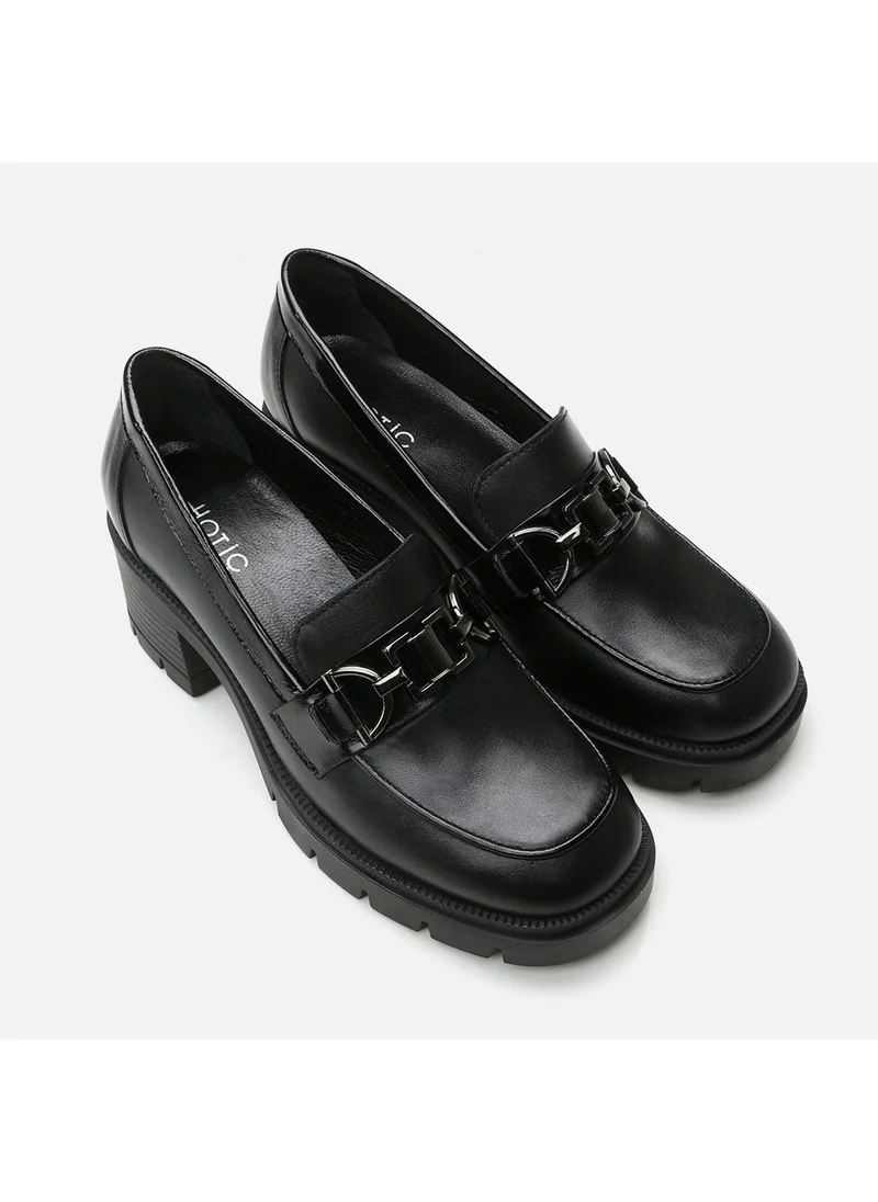 Hotiç 01AYH294720A100 GENUINE Leather Black Women's Loafer