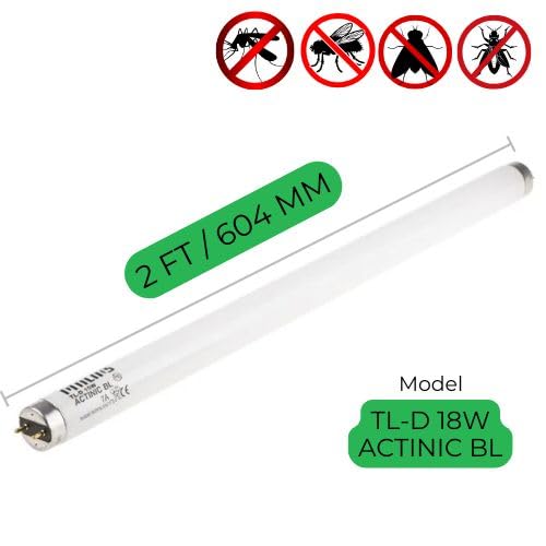 INDETOUCH Insect Killer Blue Tubelight UV Light | Pesto flash tube light 2Ft Length | Blue Light | 18W | Imported - Image 3