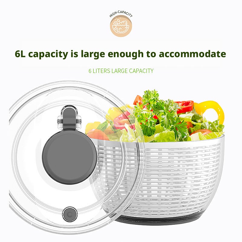 Manual Salad Spinner Vegetable Dehydrator - Image 2