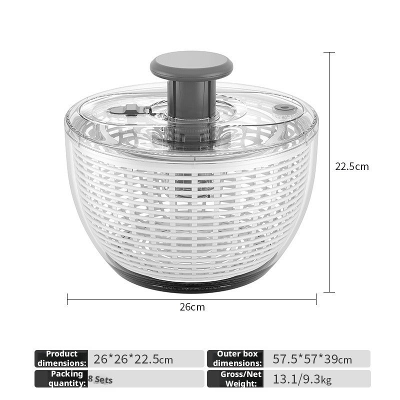 Manual Salad Spinner Vegetable Dehydrator - Image 5