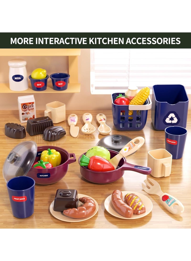 إن بيلي مجموعة ألعاب المطبخ للأطفال مكونة من 33 قطعة - Image 5