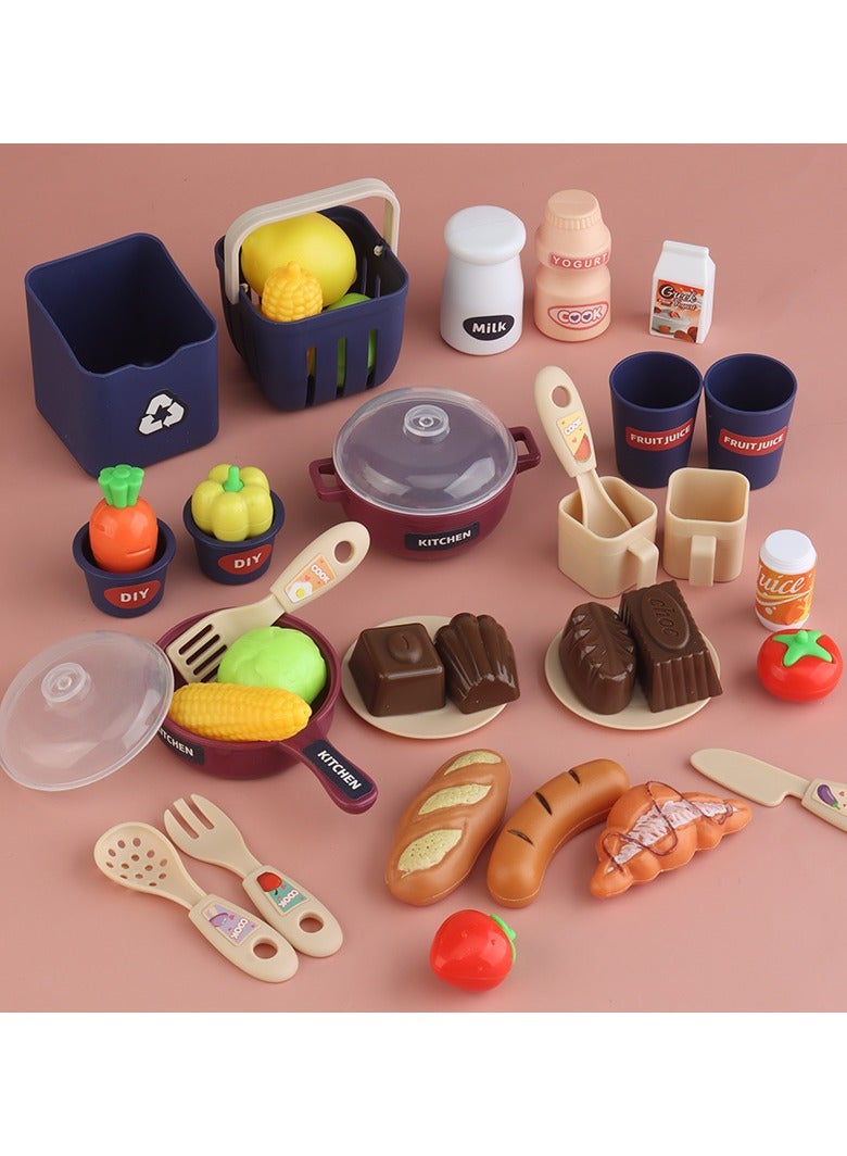 إن بيلي مجموعة ألعاب المطبخ للأطفال مكونة من 33 قطعة - Image 4