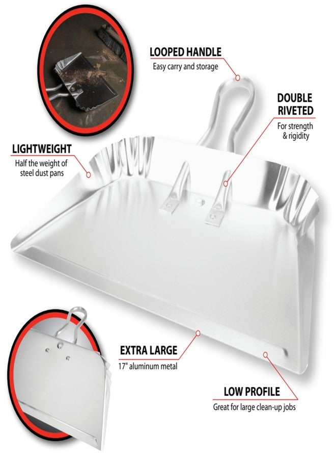 Performance Tool W30 17" Aluminum Dustpan. - Image 2