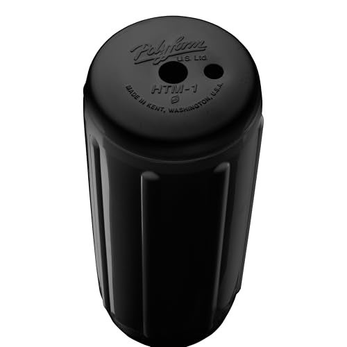 Polyform فندر قارب بوليفورم HTM-1 أسود 6.3 × 15.5 بوصة - Image 2
