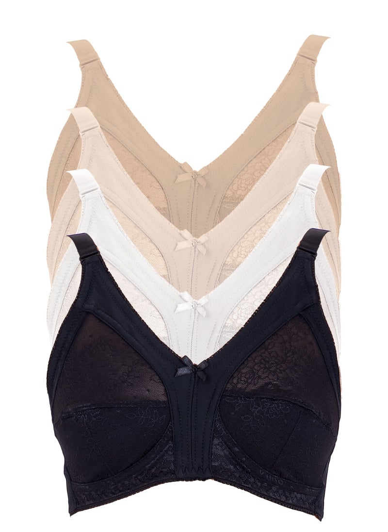 Generic - Brahat has full coverage, characterized by a large cap that covers the entire chest. A bra for women that comes without iron wires and is distinguished by its light shape. - Image 1