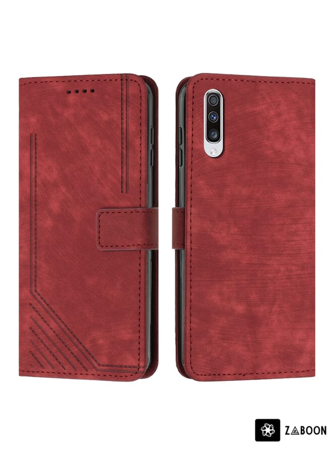 Zaboon Protective Case For Ulefone Note 14 Magnetic Buckle Retro Texture Leather - Image 2
