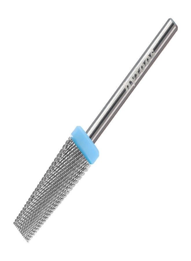HYTOOS 5 in 1 Nail Drill Bits, 6 * 16mm Flat Top Tapered Professional Tungsten Carbide Bit for Gel Polish & Base Removal, Electric File Manicure Drills Accessories Tool,2XF - Image 1