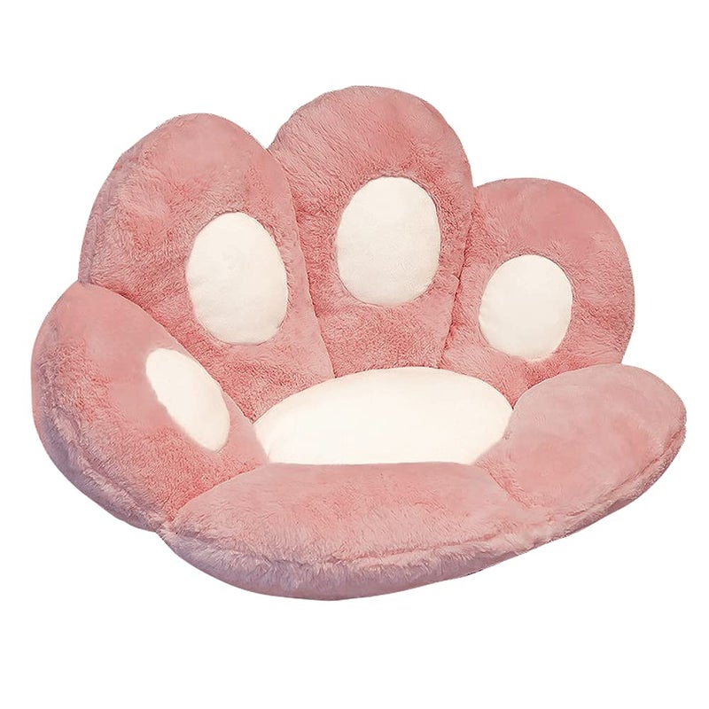 QYA Cat Paw Cushion Lazy Sofa Seat Cushion Cute Seat Cushion For Office Chair Game Chair Or Sofa Flower Floor Pillow Home Decoration Pink 235 X 275 Inches