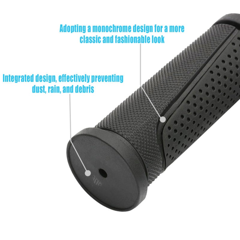 Snmzlc Bike Handlebar Grips Short Mini Bicycle Handlebar Grips 90mm Length Rubber Bicycle Handle Grips Black US114 - Image 4