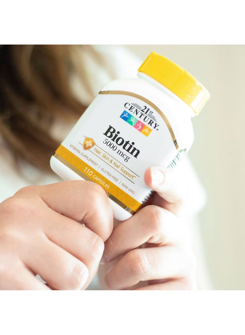 21st Century Biotin 5000 mcg 110 Capsules - Image 2
