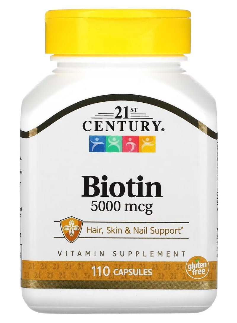 21st Century Biotin 5000 mcg 110 Capsules - Image 1