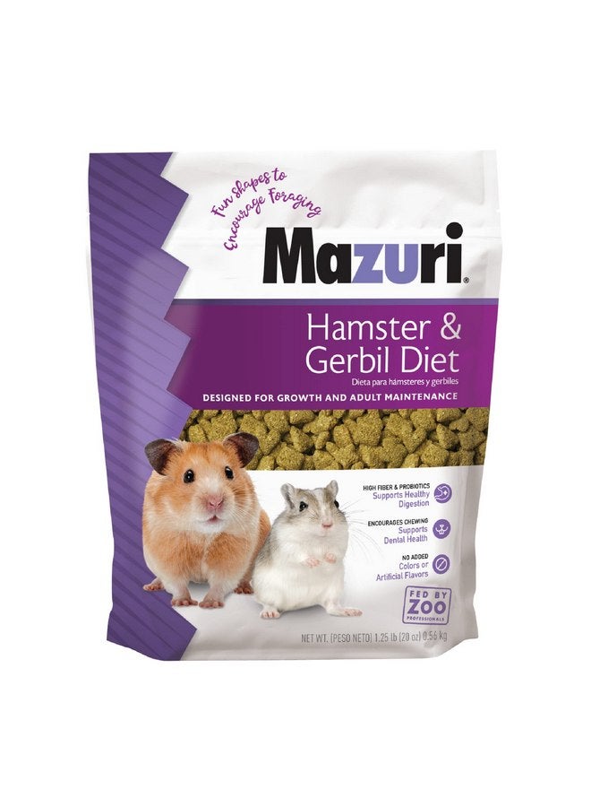 Mazuri Hamster & Gerbil Diet | 1.25 Pound (1.25 LBS) Bag - Image 1