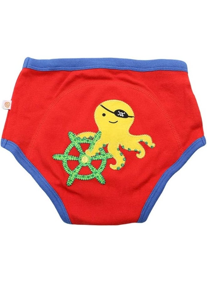ZOOCCHINI Zoocchini Boys Pirate Educational Diaper Pants 2-3 Years Briefs (Set of 3)  - Image 4