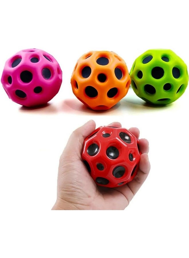 فافيلا كرة القمر الأصلية - كرة مطاطية فائقة لجميع الأعمار - ارتداد شديد ومرح - مثالية للعب النشط في الهواء الطلق - لعبة تخفيف التوتر المرجانية والاسترخاء (عبوة من قطعة واحدة - متعددة الألوان) - Image 1