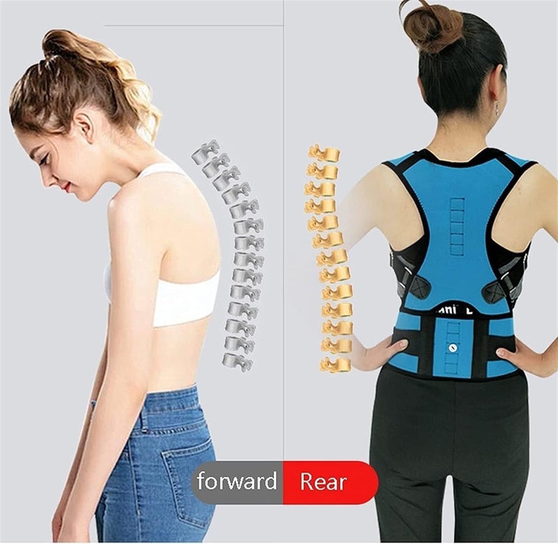 Posture Corrector Men Women Back Brace Trainer Vest Tummy Control Body Shaper for Spinal Neck Shoulder and Full Back Support Belt Back Posture(A,XX) - Image 3