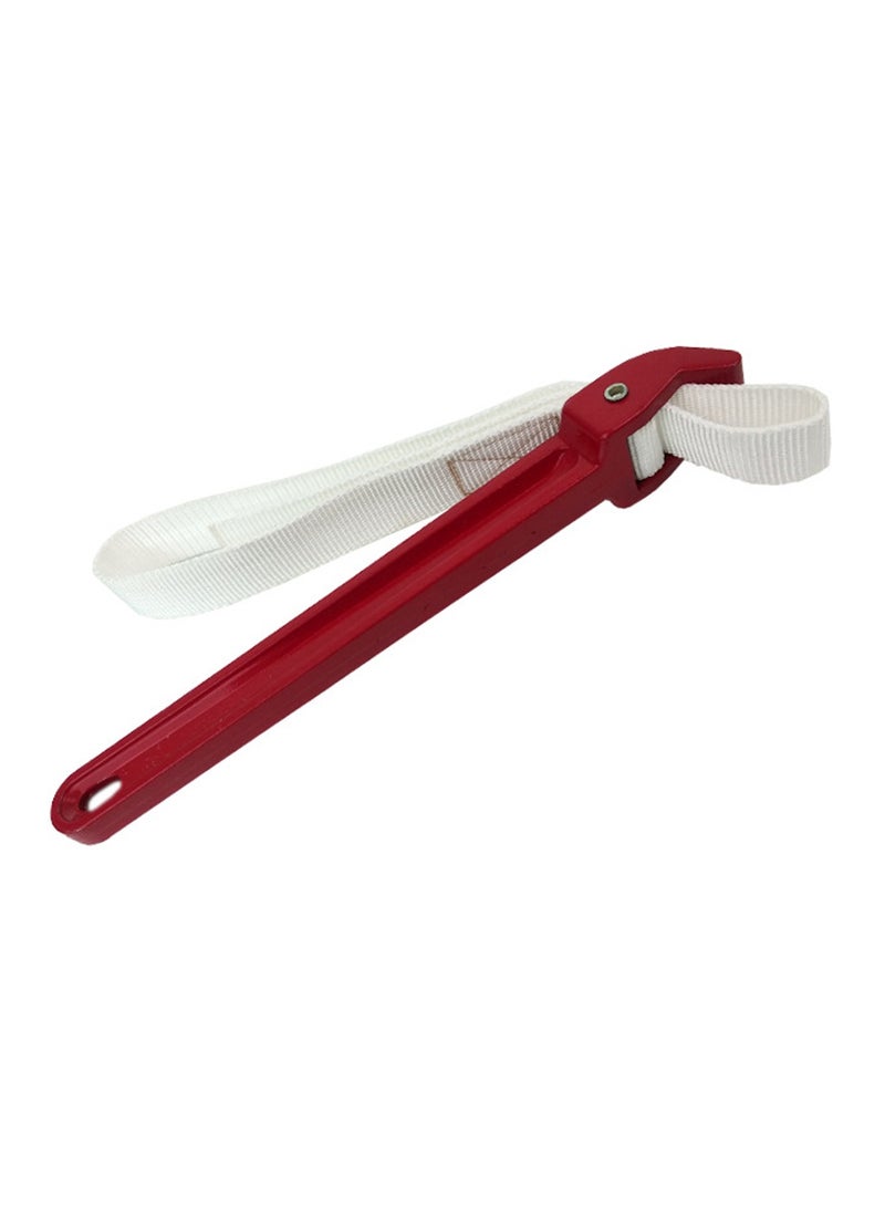 لوبيتيز مفتاح الحزام 12 "مقبض، مفاتيح الأنابيب الحزام النايلون القابلة للتعديل، مفتاح فتح الحزام فلتر الزيت - Image 2