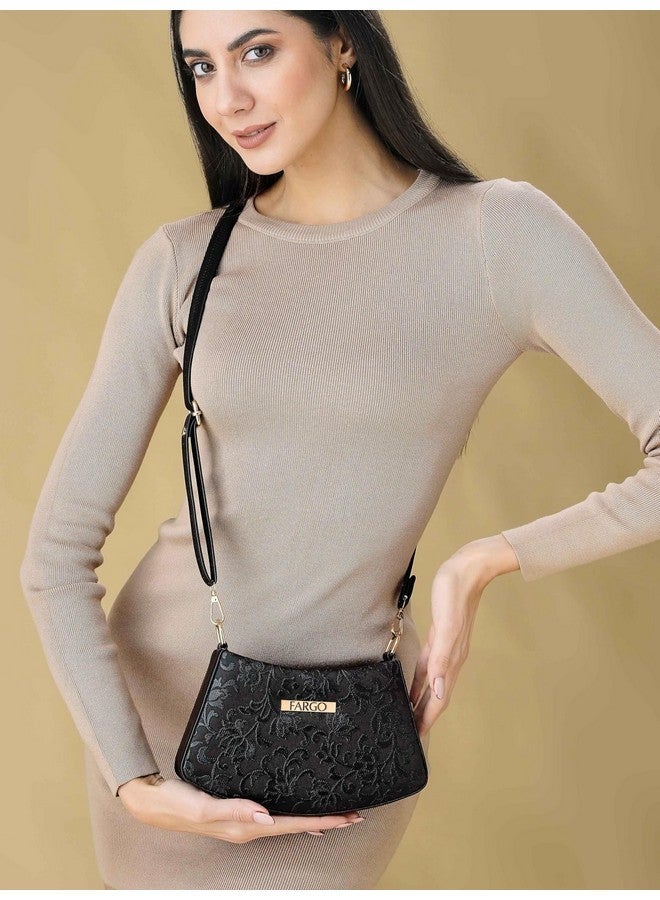 Fargo PU Women's Sling Bag (Black) - Image 2