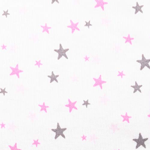 Lamaze سروال ليغينغز عضوي للبنات من لاماز، عبوة 4 قطع، لون وردي صلب/مخطط، 3 أشهر - Image 5