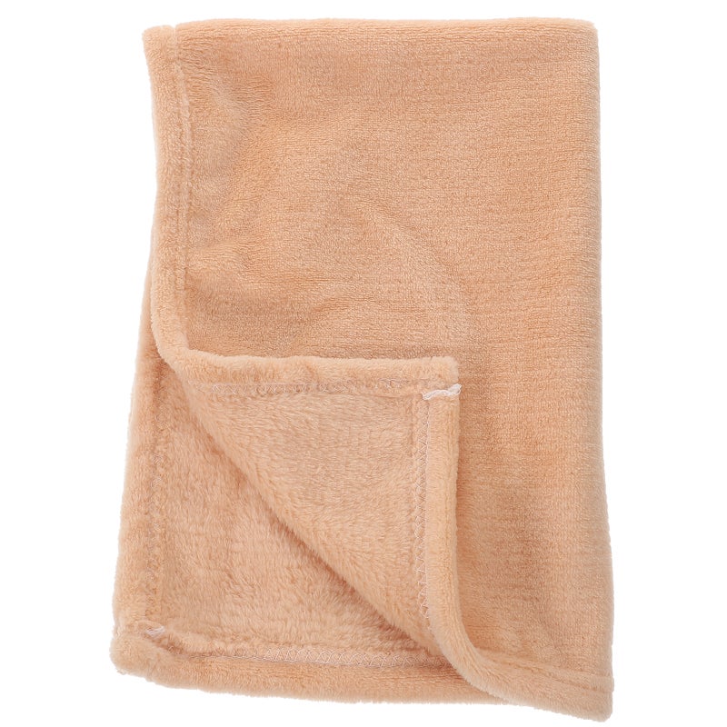 Gorgeous Flannel Fleece Pet Blanket Cozy Towel Color Pet Blanket(Camel) - Image 4