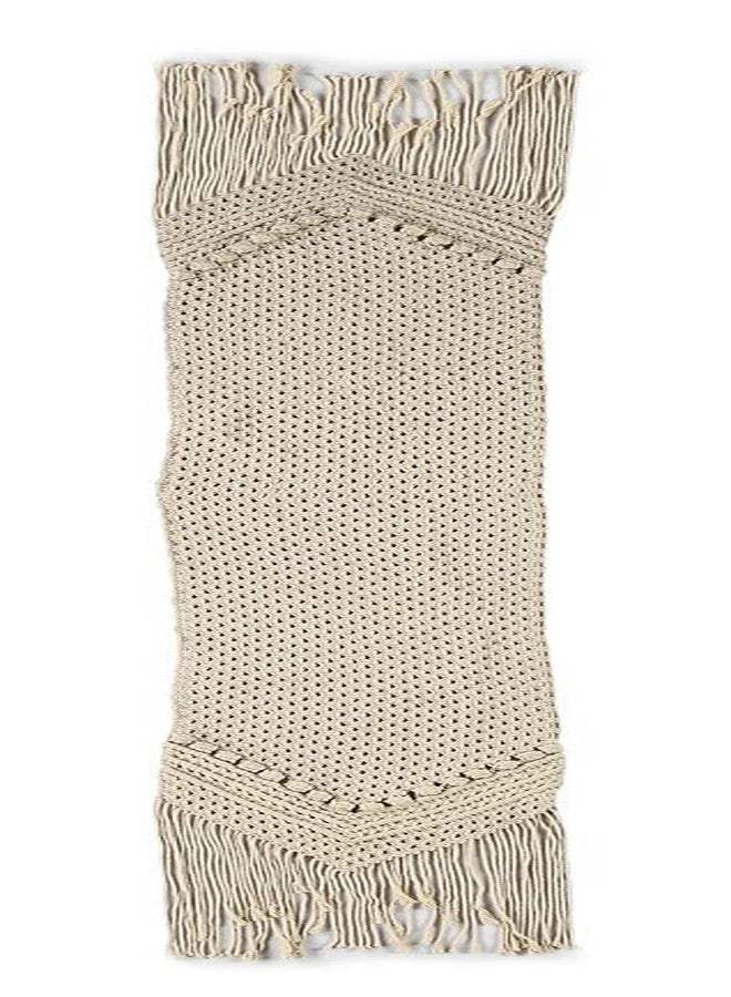 Party Stuff Table Runner, Macrame Dining Table Runner, Handwoven Bohemia Bedroom Kitchen Coffee Table Decor Long Mat (14x80 inches, Design 3) - Image 5