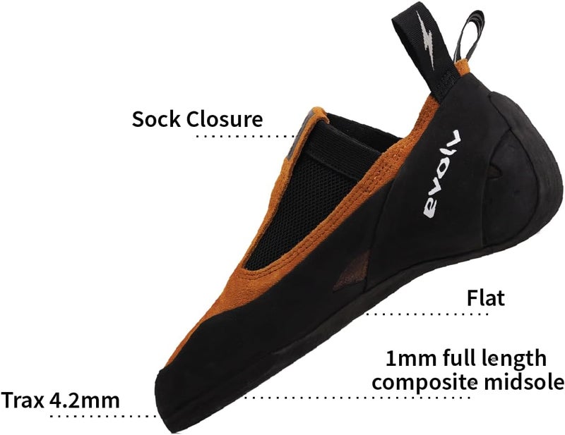 Evolv Rave Rock Climbing Shoe for Training & Thin Crack Climbing - Image 3