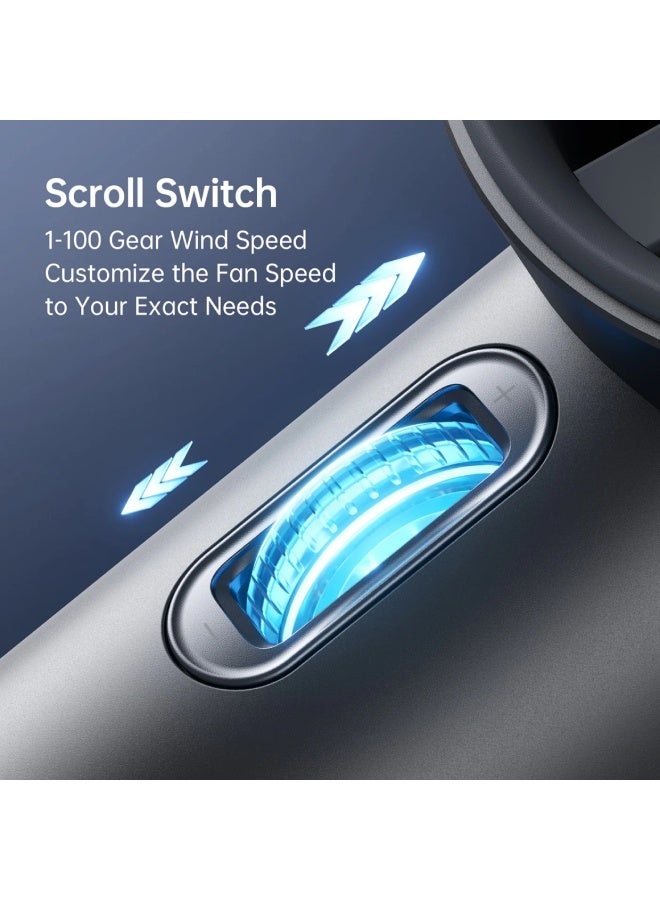 جيسيو لايف مروحة يدوية Pro1S 5000 مللي أمبير - رمادي غامق - Image 4