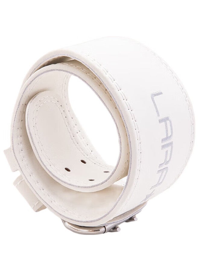 LAURASTAR Laura Star Soft Cowhide Belt Women'S Squat Deadlift Professional Weightlifting Waist Belt Cowhide Sports Power White Xs - Image 2