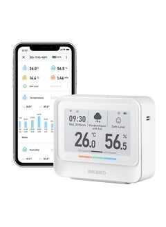 INKBIRD IBS-TH5-WIFI Indoor Temperature and Humidity 8-in-1 Monitor Home Weather Station with 3.71 Inches Electronic Ink Display Smart Alarms Indoor Air Quality Monitor 2 Years Data Cloud Storage - pzsku/ZD66D244AE2481E01DA13Z/45/_/1709797165/e9ef9185-b121-4b14-8870-c19e9cfeaba1